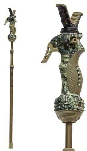 PRIMOS Bâton de déclenchement de Chasse GEN3 – Support de tir Camouflage vérité, réglable de 83,8 à 165,1 cm