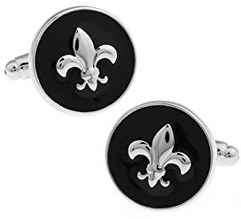 Boutons de manchette fleur de lys