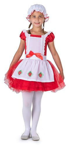 Dress Up America Disfraz de Bailarina de Fresa Roja para Niñas Hombre