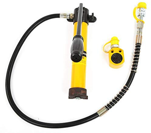 Type fendu portatif de vérins hydrauliques de 5 tonnes, pompe hydraulique manuelle de 700/20 kg/cm², pour la réparation automobile, la carrosserie de camion automatique, les réparations de châssis e