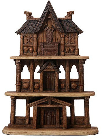 Veronese Design 40,6 cm nordischer Gott, Wikinger-Tempel, Präsentationsständer, Polyresin, handbemalt, Skulptur-Dekoration