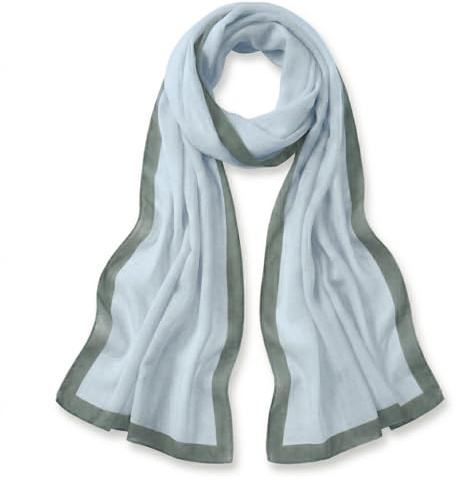 TigerTie Damen Chiffon Schal Halstuch – Luftig und angenehm zu tragen – 160 x 36 cm, einfarbig unicolor