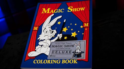 MAGIC SHOW Coloring Book DELUXE (4 way) by Murphy's Magic, No Skill Required, Beginner
