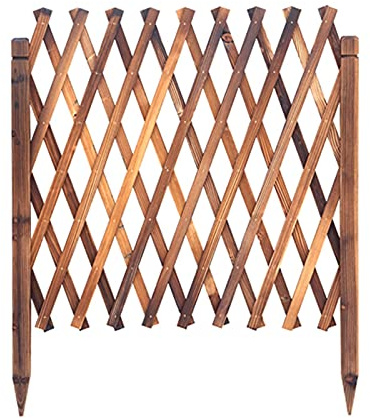 BXKCFYBSQ Extended Wooden Fence Garden Fence, Telescopic Plant Climbing Frame, Wooden Garden Lattice Fence/Christmas Tree Fence Privacy Fence Screen (Size : H90xL200cm)
