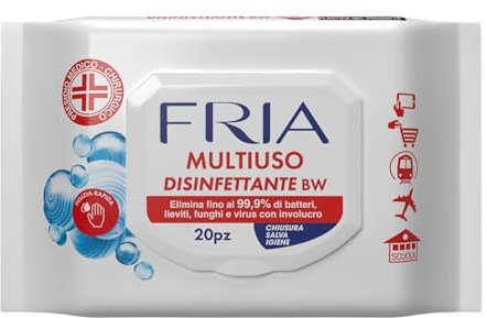 Fria Milleusi Desinfectantes Unisex Adulto, Blanco, Medio