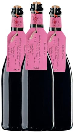 Toso d'Acqui Brachetto Italia 75 cl Vino dulce (Caja de 3 Botellas de 75 cl)