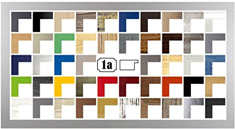 Multicolore Bilderrahmen Posterrahmen Puzzlerahmen 40x120 cm Silber Matt Mattsilber 120x40 cm mit weisser Rückwand und Antireflex Acrylglas