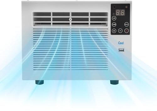 Mini condizionatore d'aria portatile 750 W, climatizzatore da incasso, 17-35 °C, 46 x 28,5 x 23 cm