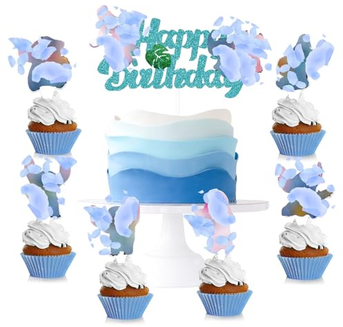 13 Stück Kuchen Deko, Cartoon Cake Toppers, Cupcake Topper, Happy Birthday Tortendeko, Cake Topper für Kuchen Dekoration