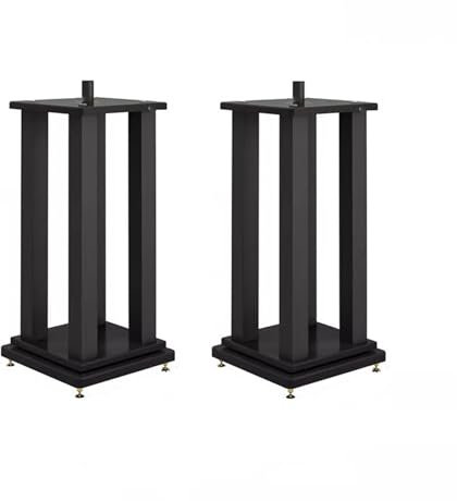 Lautsprecher-Ständer Professionelle 10-Zoll-12-Zoll-Lautsprecherhalterung Bodenbühne Metallbodentablett Rack Stoßdämpfender Soundständer Boxenständer(A,70CM)