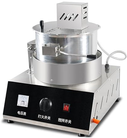 Kommerzielle Retro-Popcornmaschine Elektrische Popcorn-Maschine Mit Zucker & Öl Rostfreier Stahl Automatische Einstellung Geeignet Für Den Einsatz Zu Hause, Party, Kino