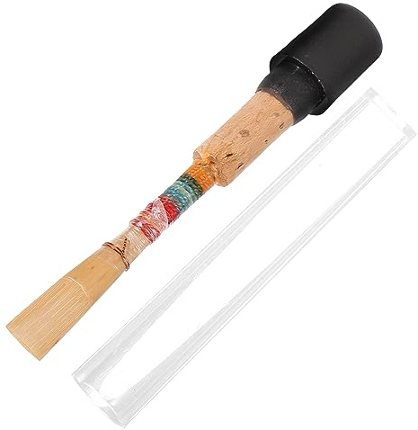TOYANDONA Professionelles Oboenrohrblatt C-ton für Oboe Handgefertigt aus Naturrohr und Kupfer Leicht zu Montieren für Aufführungen Zufällige Farbe