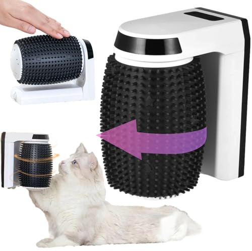 Automatische Katzenbürste, Massagegerät für | Wandmontierter Katzenkamm mit Katze, perfektes Pflegewerkzeug für lange und kurze Katzen