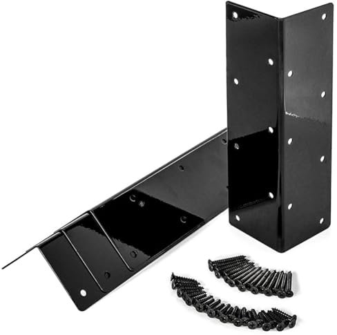 Kdouehg Raised Garden Bed Corner Brackets with Wood Screws for 20Inch-24Inch Bed for Vegetable Planter Garden Easy Install Easy to Use (4pcs)