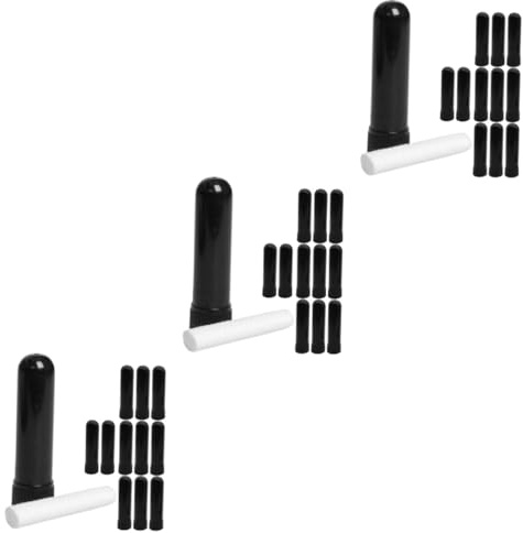 VALICLUD 3 Set Bastoncino Per Inalare L'incenso Bastoncino Nasale Bastoncino Per Annusare Le Fragranze Fragranza Black Pp 12 Pezzi*3