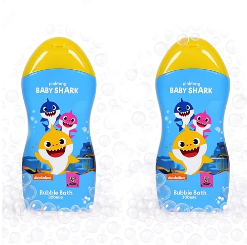 Baby Shark Bubble Bath for Kids, 2 x 300ml Set – Fun Bath Time with Baby Shark Characters, Gentle Formula
