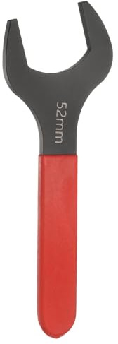 QUARKZMAN 52mm Llave Universal Métrica de Boca Fija Simple 15 Grados Ángulo | Llave Plana U Cabeza Mango Rojo Acero Carbono para Reparación Automotriz Muebles Ensamblaje Construcción Hogar