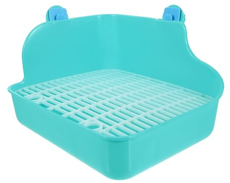 JOINPAYA Lettiera per Coniglio e Criceto in Plastica Verde, Vasino per Addestramento Animali Domestici, per Soggiorno, Mantiene Pulito Piccolo Animale Colore Casuale