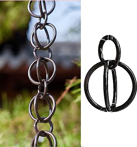 OLSKFUH Catena di Guida per Pioggia in Lega di Alluminio, Pluviali per Pioggia, Catena di Raccolta Pioggia da Giardino Ringcourtyard per Ville in Famiglia,Aluminum Alloy-15m/5ft