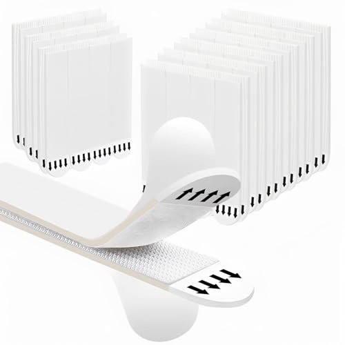 24 Pezzi Strisce Adesive per Quadri (12 Coppie, 93x19mm), Appendi Quadri Senza Chiodi, Ganci Adesivi per Quadri e Cornici, Chiodi Adesivi Rimovibili per Muro Senza Bucare