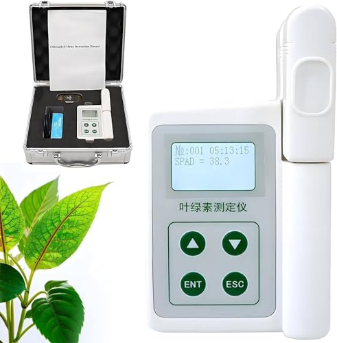 Portable Digital Chlorophyll Meter for Plant Health Analysis with USB Data Export