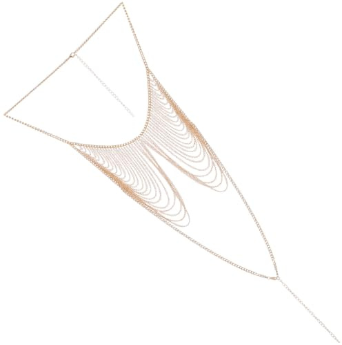 Chaîne Corporelle Femme en Alliage Or, Accessoire de Poitrine Élégant