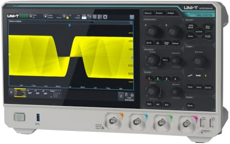 Osciloscopio digital de alta resolución UNI-T UPO2000HD – ADC de 12 bits, 2.5GSa/s, 100Mpts, pantalla táctil de 10.1 (UPO2102HD 2ch 100Mhz)