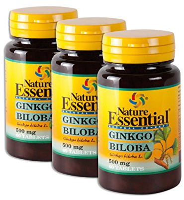 Ginkgo Biloba - 500mg Ginkgo Extrakt und Ginkgo Pulver - Das günstigste hochdosierte Premium Ginkgo auf dem Markt (insg. 180 Tabletten = 3 Monats-Pack) | Ginkgo Extrakt