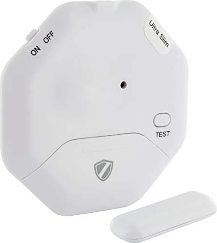 SCHWAIGER -5477- Glasbruch-Melder Fenster | Glasbruch-Alarm Slim | Glasbruch-Sensor | Sirene | Einbruchschutz | Fenster-Sicherung