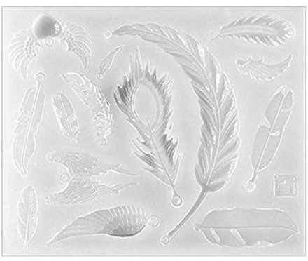 Supvox Transparente Silikonform Federflügel 4.53X3.74X0.28In Flexible Gießform Für Harz Basteln Diy Schmuck Dekorationen Wiederverwendbar