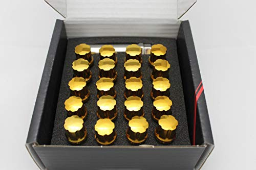 Japan Racing Radschrauben M12x1,25 Gold Radbolzen Satz 20x Felgenschloss