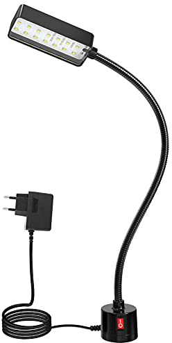 Led MagneticArbeitsleuchte 21 LEDs 300mm FlexibleSchwanenhalslampe lamp 500 Lumens220 Volt Nähmaschine Drehbank FräsenBohrmaschine industrielle Beleuchtung