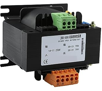 NURII Transformador de Control de máquina Herramienta, CA 220 V 380 V 50/60 Hz Voltaje de Salida 70 V 75 V 90 V 110 V (Size : 70V 500W 2 Groups)