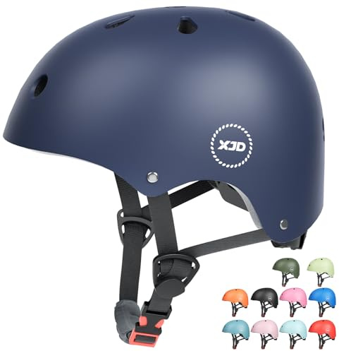XJD Fahrradhelm für Kinder, Verstellbare Kinderhelm Skaterhelm Kinder Helm für Fahrrad Skateboard Scooter Roller Kinderfahrradhelm für 3-13 Alt Mädchen und Jungen