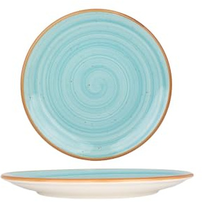 Bonna Dessertteller - Aqua - Porzellan - 23 cm - 6er Set