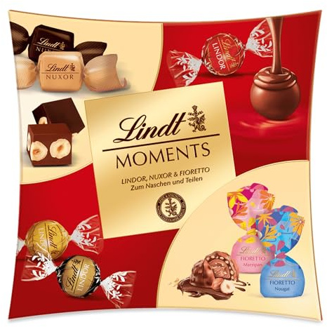 Lindt Schokolade | Moments Mischung, 223g Box, Geschenk