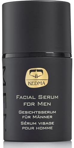 KEDMA - Gesichtsserum für Männer mit Totes-Meer-Mineralien - 50g | Gesichtsserum für Männer zieht schnell ein, spendet Feuchtigkeit und beruhigt die Haut nach der Rasur.
