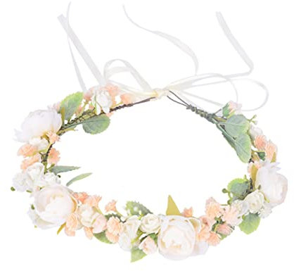 Ciieeo Rosenblumenkrone Girlande Haarkranz Für Kinder Künstliches Blumen-stirnband Verschiedene Farben Braut-stirnband Party-haarband Kopfbedeckung