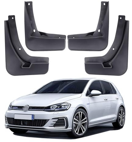ITETONE Paraspruzzi per Auto per Volkswagen Golf Mk7 GTE Paraspruzzi Flap VW Golf 7 GTE Parafanghi Anteriori Posteriori 4 Pezzi 2017 2018 2019