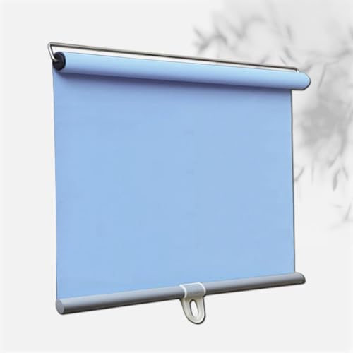 Agashi Tende a Rullo Oscuranti, con a Molla, Retrattili Automaticamente, Tende Temporanee Portatili per Finestre/Blue/58 * 150Cm(22.8 * 59In)