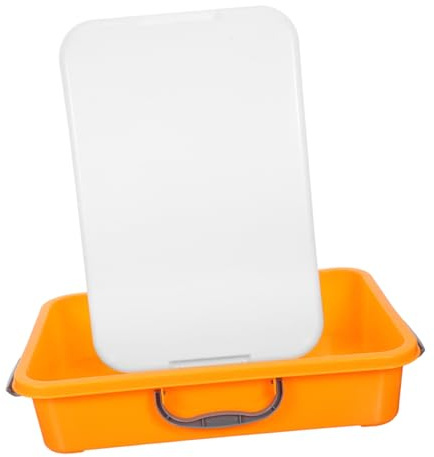 TOYANDONA Bac à Sable avec Couvercle Portable pour Jouets Garçon Fille Rangement Facile Maison ou Extérieur Bac de Jeu Solide et Pratique