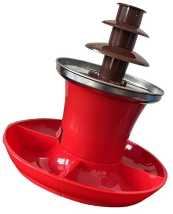 SHOOYIO Automatic Chocolate Melting Device 3 Layer Electric Fondue Fountain For Weddings Birthday Parties Enduring Home Fountain Appliance For Family Party