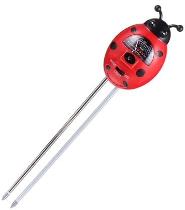 iplusmile Tester Terreno Giardino 3 in 1 Ph Umidità Luce, Igrometro Multifunzione per Analisi Suolo Preciso, Strumento Controllo Ph Acido Alcalino per Piante Prato Orto