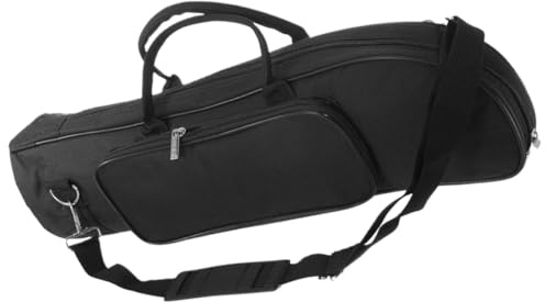 Mikikit Trompetentasche Oxford mit Schultergurt und Tragegriff Kleine Trompeten Gigbag für Junge Musiker Langlebige Instrumententasche mit Zubehörfach