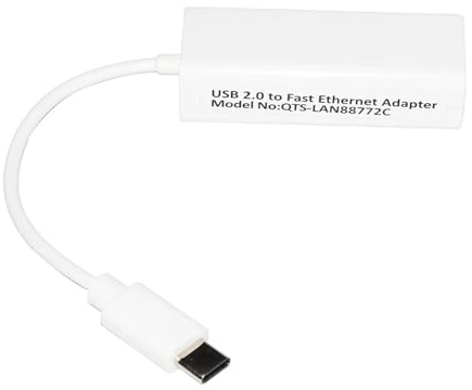 OOTVJCKO 10/100M ASIX AX88772C Chip USB 2.0 Adaptador ETHERNET Tarjeta DE Red USB 2.0 A RJ45 LAN GIGABIT CONVERTIDOR Adaptador DE Internet for PC(Type C to RJ45)