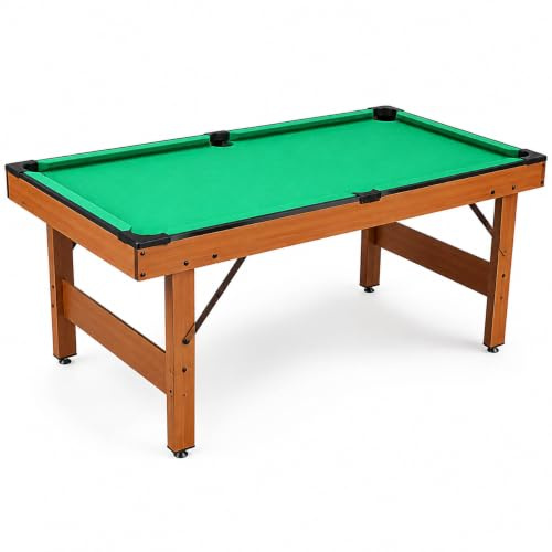 APLVFFZH Mini Billardtisch klappbar mit Zubehör – Tragbar Billardtisch aus für Kind und Familien, Tischlänge 130 cm