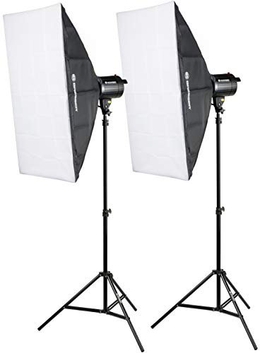 BRESSER BRM-300AM Juego de Flashes de Estudio 2x300W