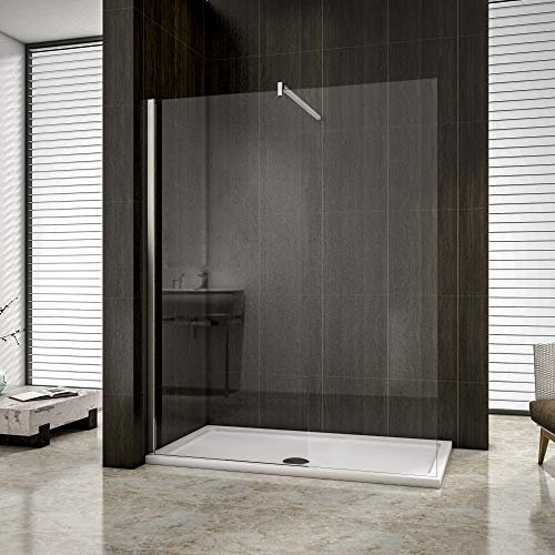 AICA paroi de douche 150cm en 8mm verre anticalcaire hauteur:200cm douche italienne