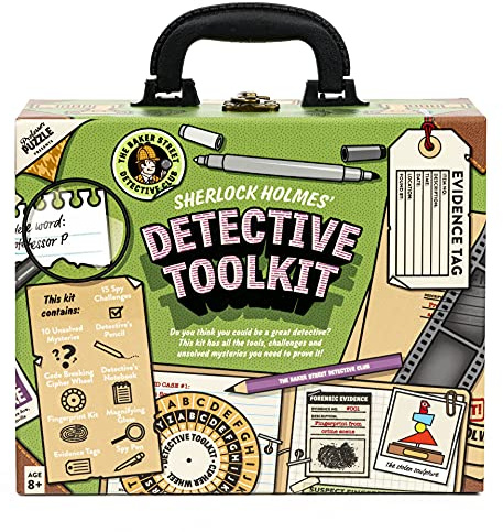 Professor PUZZLE The Detective Toolkit - Mystery Case - Sherlock Holmes Themed Detective kit for Cracking Cases and Solving Mysteries