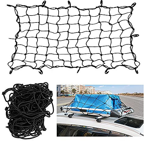 XiXiRan Rete Bagagliaio Auto 120 * 90cm, Portabagagli Elastica, Ferma Carichi per Car Van, Camion, SUV, ECC